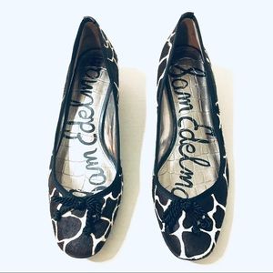 Sam Edelman Hope Real Cow Hair Leather Low Heel Pumps Size 8M